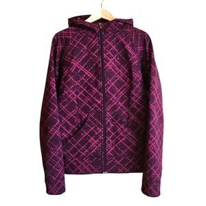 Columbia OmniShield Soft Shell Jacket Hooded Full Zip Pockets Pink Women's Large